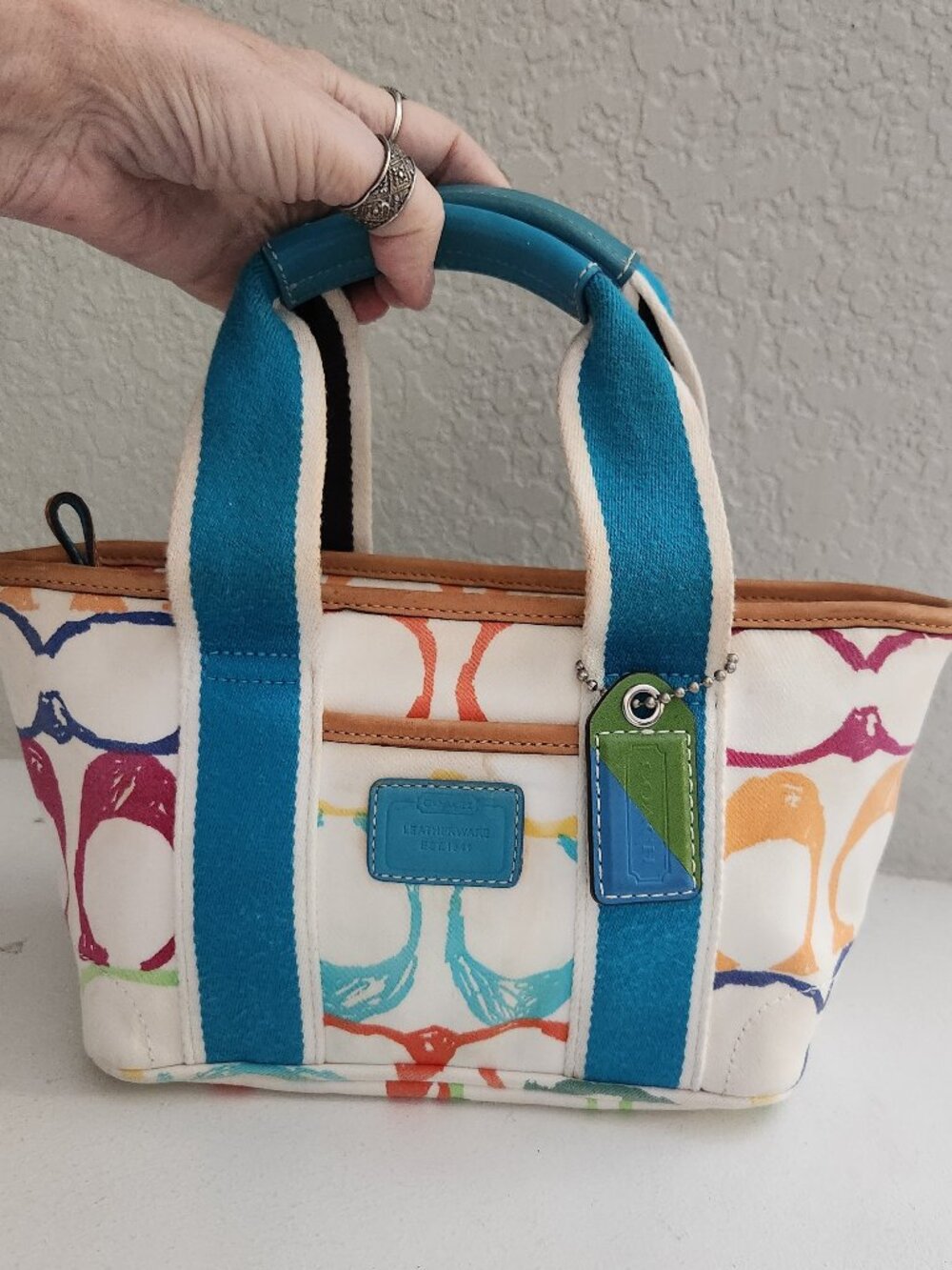 Coach Scribble Signature C's Mini Tote Bag